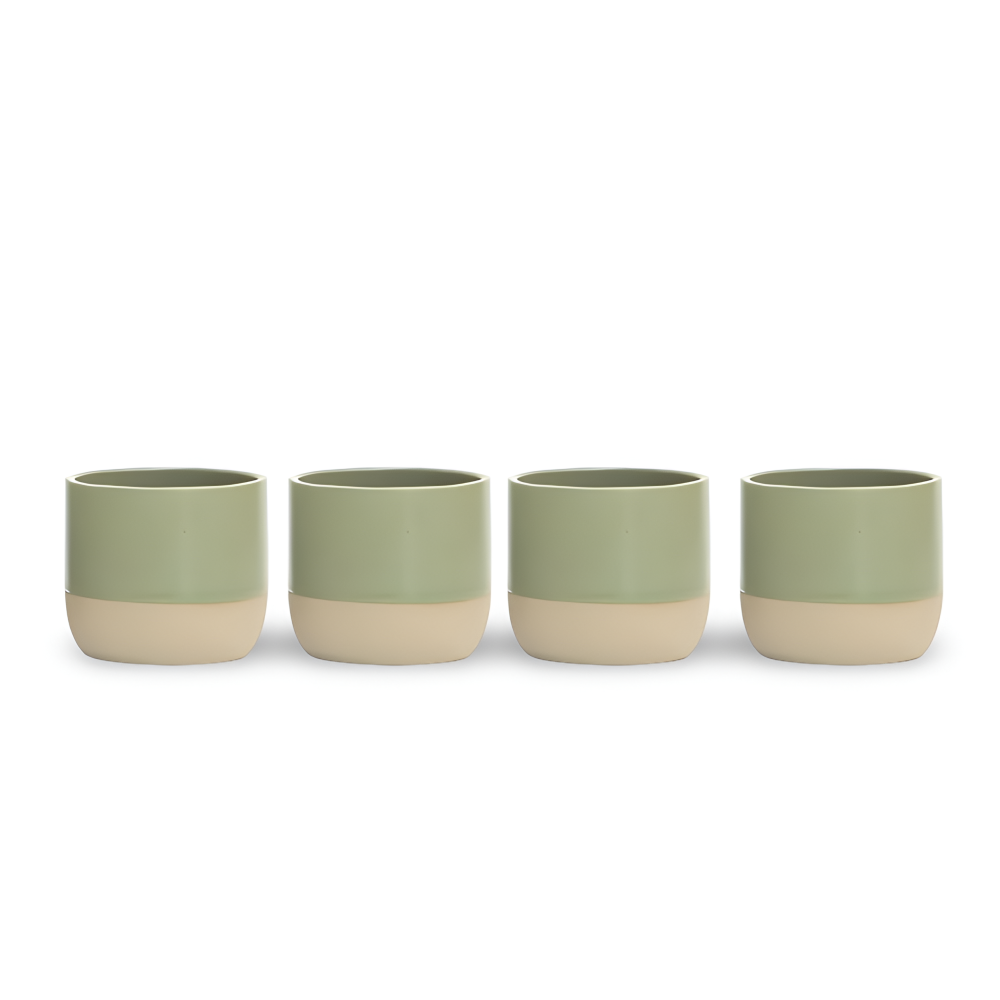 Keramik Kaffeetassen Set (230ml) – 4er Set Becher für Kaffee & Tee