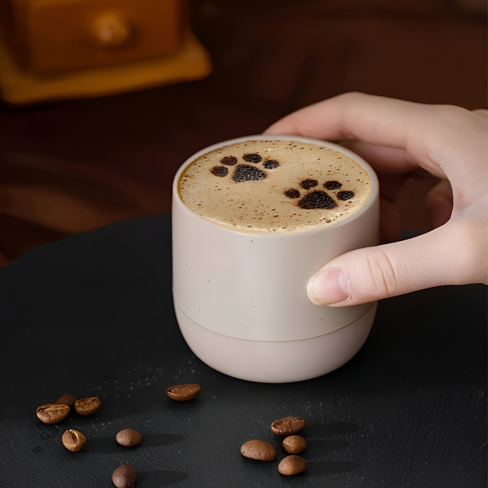 Keramik Kaffeetassen Set (230ml) – 4er Set Becher für Kaffee & Tee