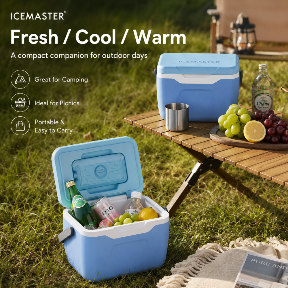 Tragbare 5,5L Mini-Kühlbox | Leichte Outdoor-Kühlbox mit Kühlakku für Camping, Picknick & Auto