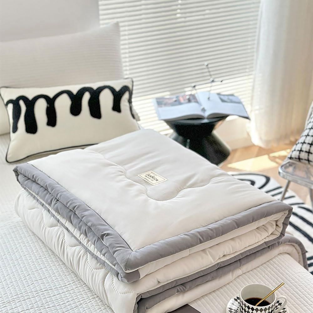 Kühlende Sommerdecke – Leichte atmungsaktive Bettdecke für Schlafzimmer, Sofa & Wohnheim