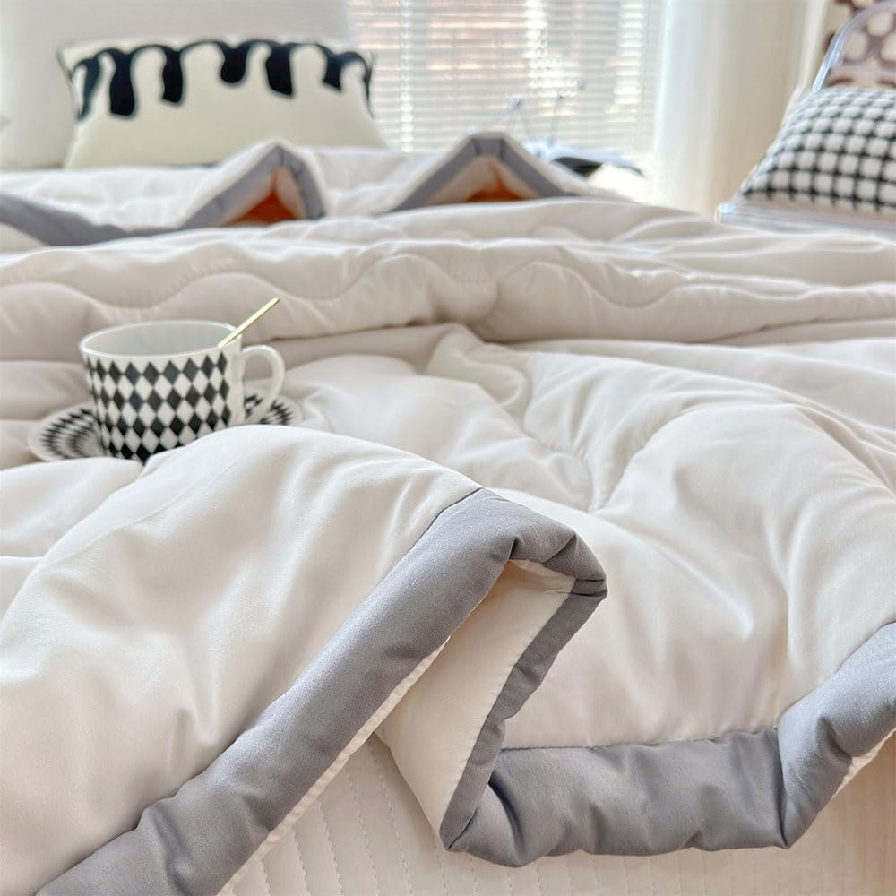 Kühlende Sommerdecke – Leichte atmungsaktive Bettdecke für Schlafzimmer, Sofa & Wohnheim