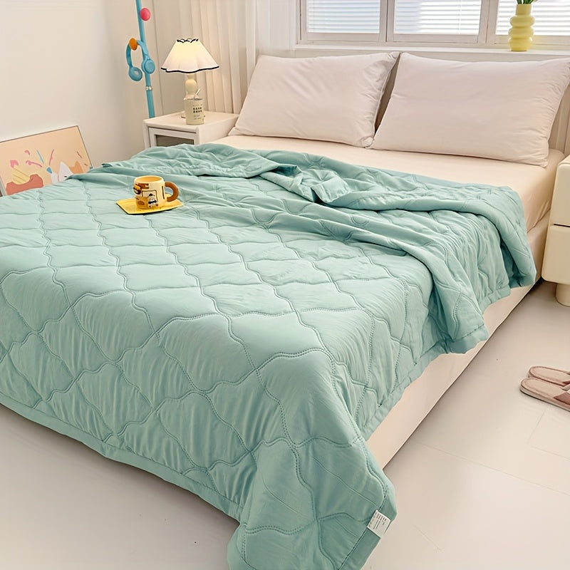 Leichte Sommerdecke – Atmungsaktive Kühldecke mit Steppdesign für Bett, Sofa & Wohnheim