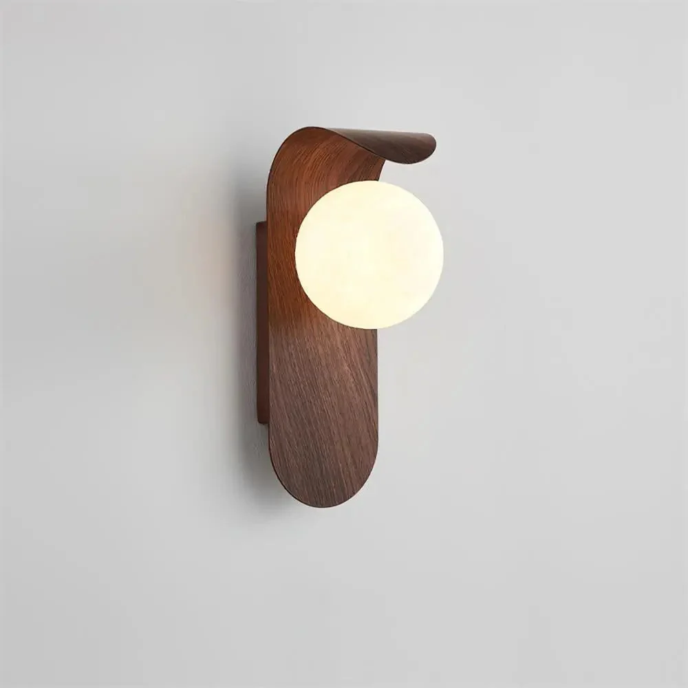 Moderne G9-LED-Wandleuchte mit Acrylschirm – elegante, kugelförmige Wandleuchte im Japandi-Stil für Flure und Schlafzimmer