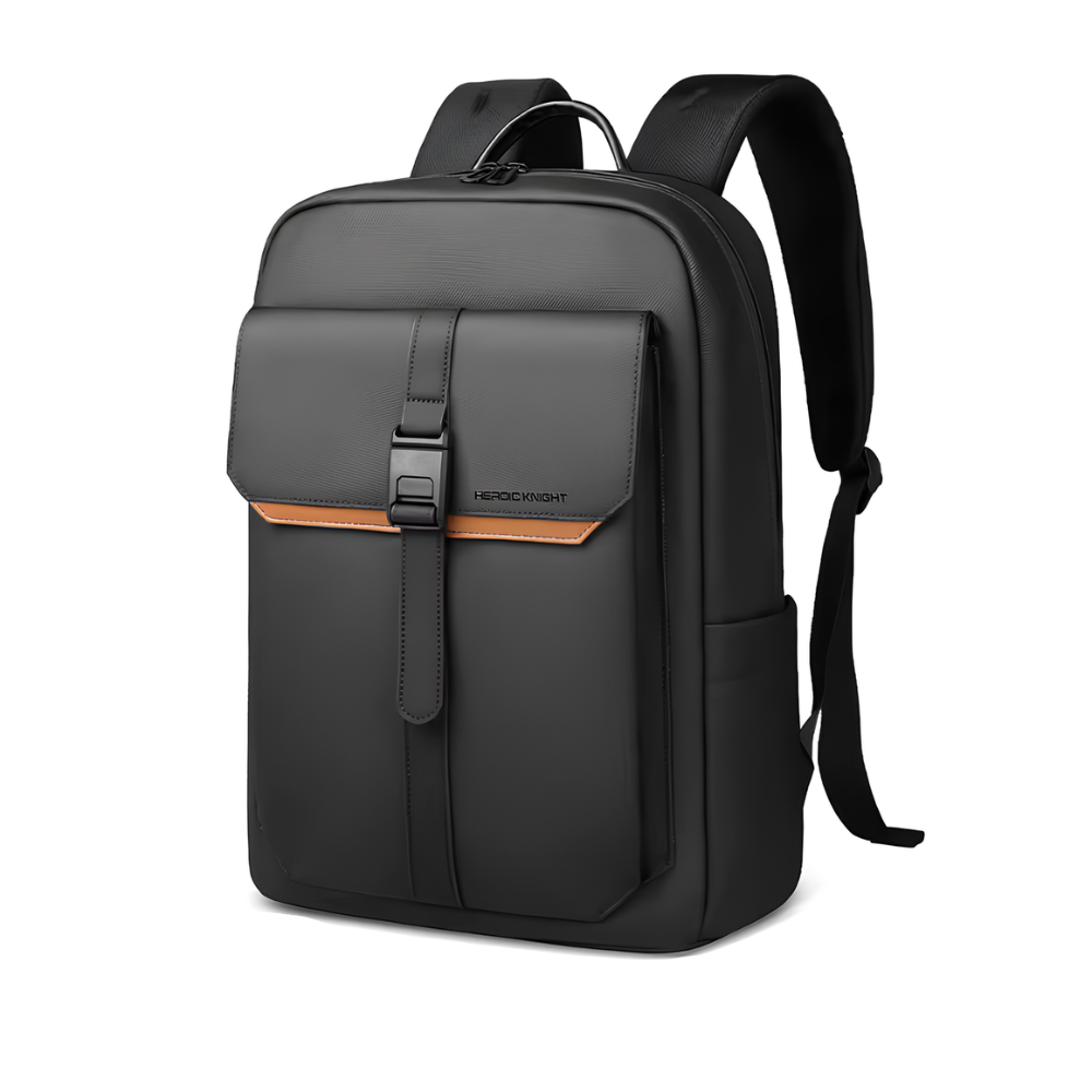Eleganter Business Laptop Rucksack für Herren - Wasserdichter 15,6” Tagesrucksack mit Klappe
