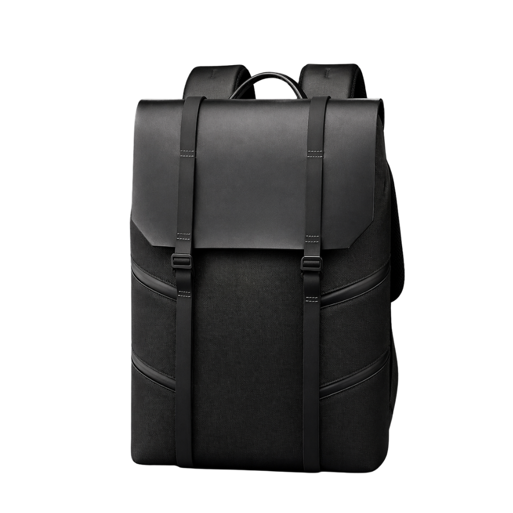 Urbaner Business-Laptoprucksack 30 × 12 × 42 cm – Wasserabweisender Oxford-Rucksack mit Trolleyband und Laptopfach