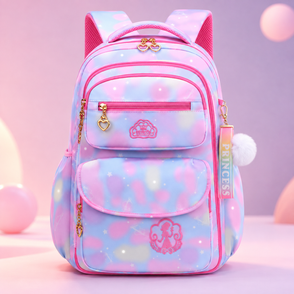 Kawaii Kinder-Schulrucksack für Mädchen – Leichter wasserabweisender Rucksack mit mehreren Fächern für Schule & Alltag