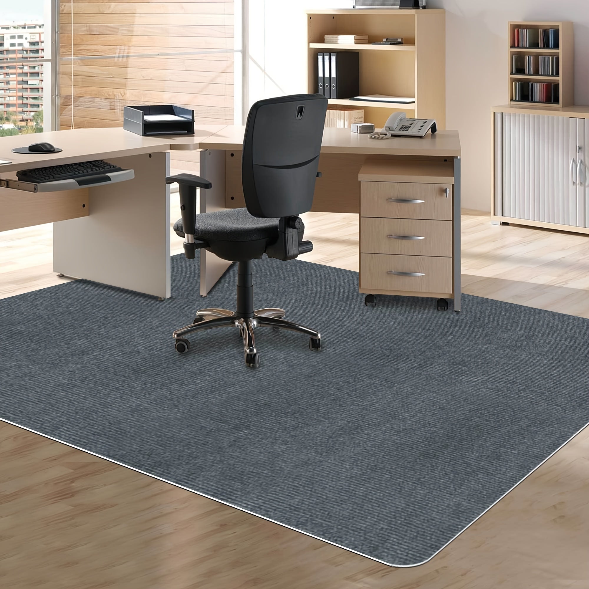Bürostuhlunterlage für Hartböden – Große Zuschneidbare Bodenschutzmatte für Schreibtisch, Büro & Homeoffice