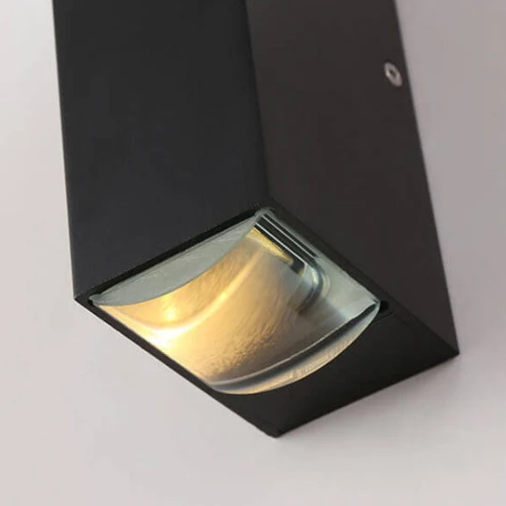 Noctéra LED Außenwandleuchte Schwarz - Moderne Up & Down Wandlampe Wasserdicht IP65