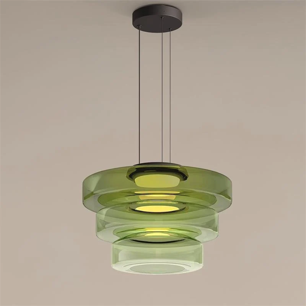 Skandinavische Hängeleuchte Rauchglas - Minimalistische LED Pendellampe Höhenverstellbar
