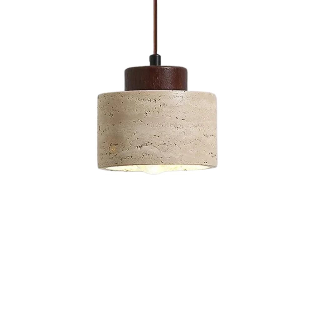 Natürliche Travertin Pendelleuchte - Nordic Minimalistische Hängelampe für Küche & Esszimme