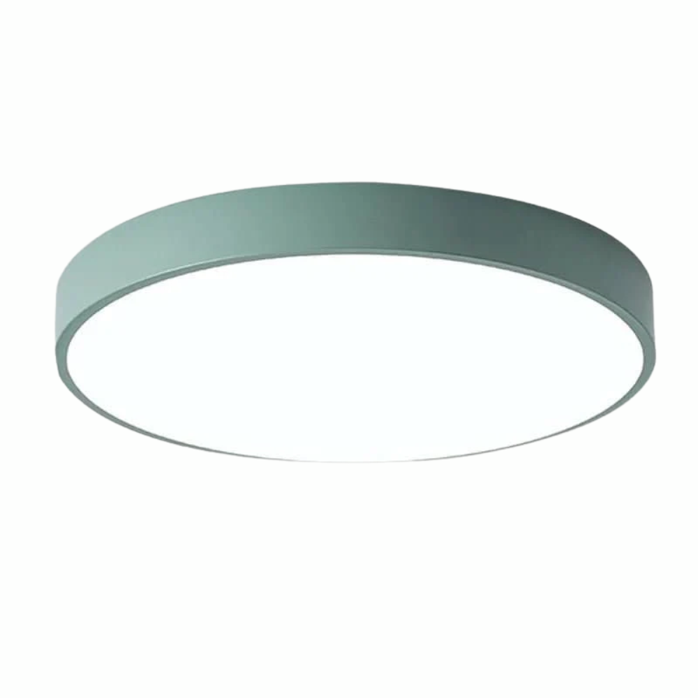 Flache Runde LED Deckenleuchte für Wohnzimmer & Schlafzimmer - Moderne Aufbauleuchte mit Modernem Design