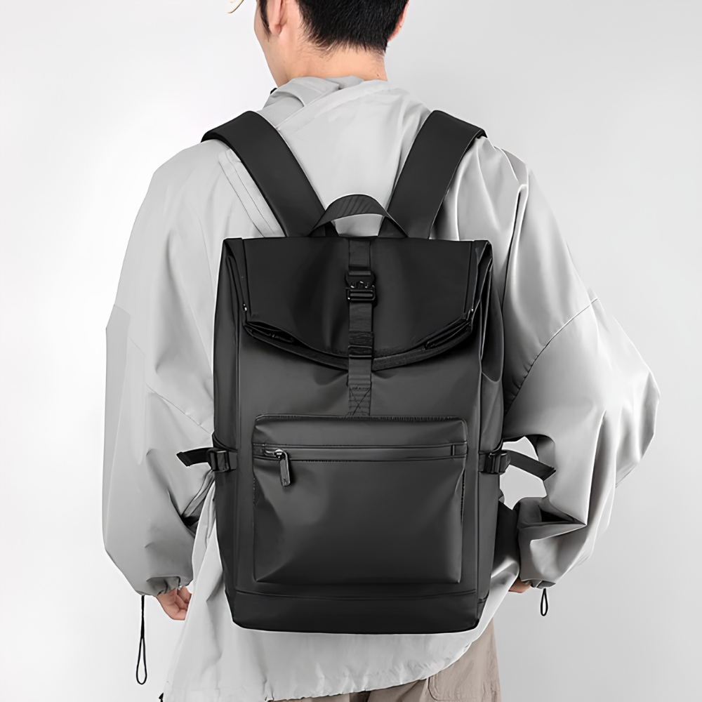 Urbaner Herren-Laptoprucksack 44 × 28 × 14 cm – Wasserabweisender Rucksack mit Fronttasche und großem Stauraum