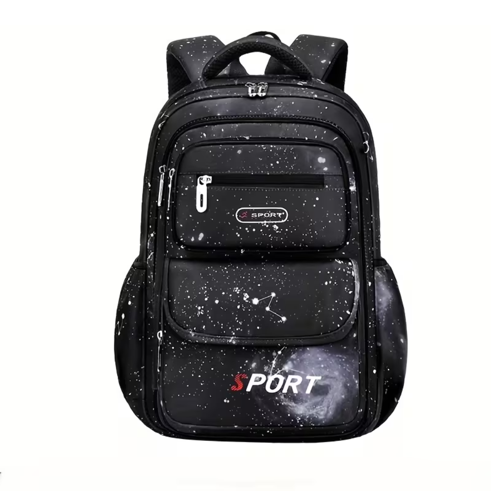 Weltraum-Schulrucksack mit Astronautenmotiv – Wasserabweisender Rucksack mit mehreren Fächern für Schule & Freizeit