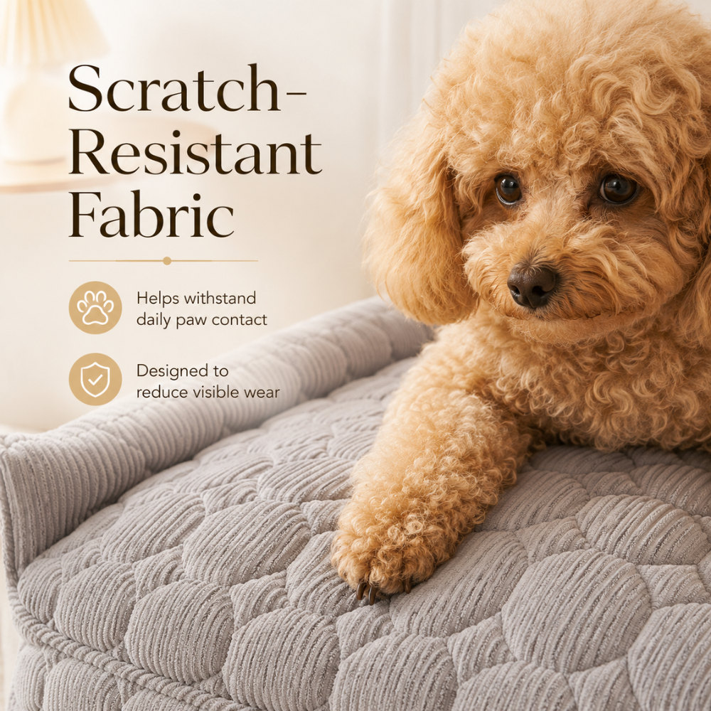 Weiches Haustierbett aus Polyesterfaser 75 x 75 cm Katzenmatte Hundematte mit Rand für Sofa Boden
