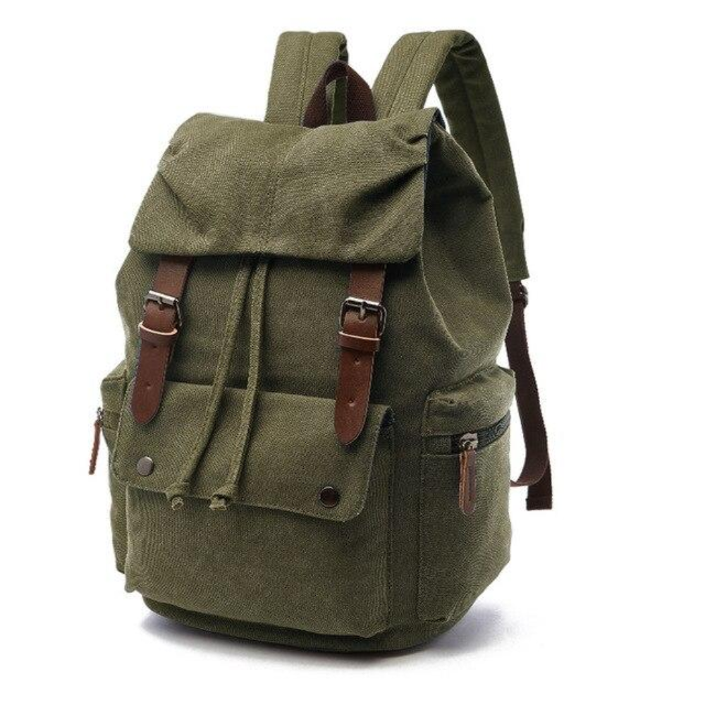 Vento Vintage Canvas Rucksack Herren & Damen - Robuster Laptop Rucksack für Schule, Uni & Reisen