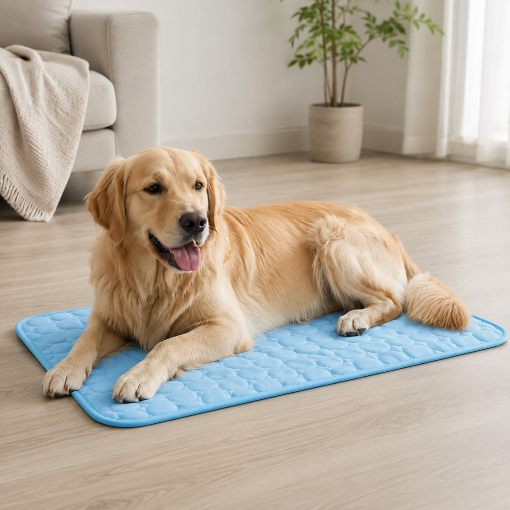Kühlmatte für Hunde und Katzen aus Polyesterfaser Sommer Haustiermatte für Sofa Bett Auto und Boden