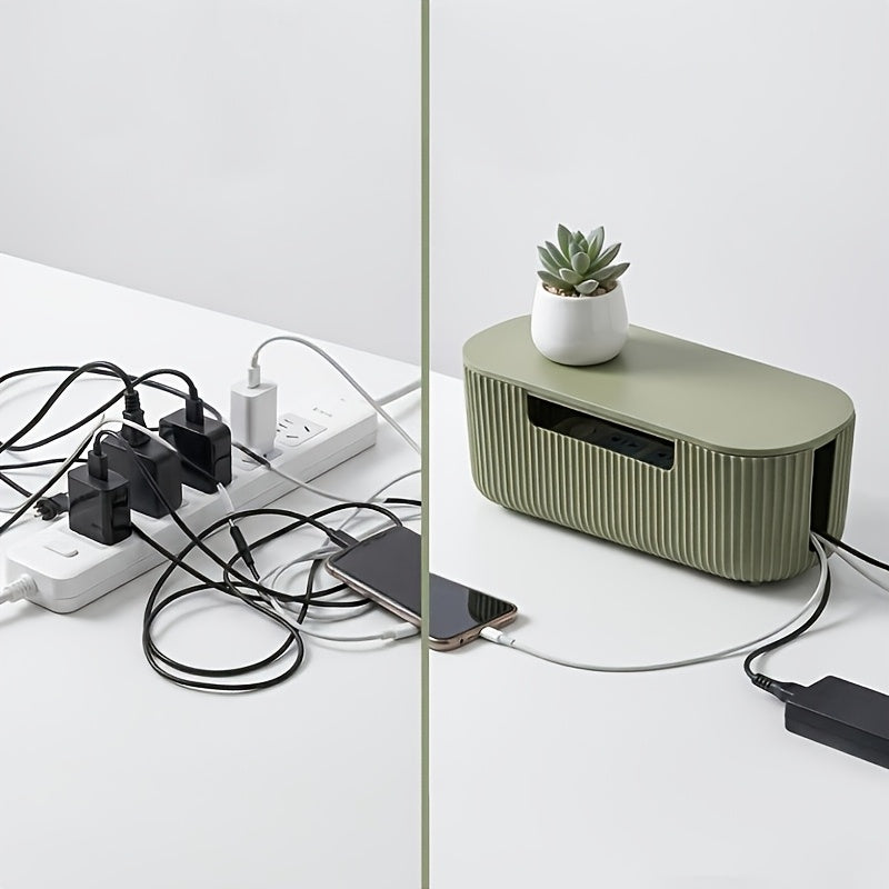 Design Kabelbox Stripe – Moderner Kabelorganizer mit Belüftung