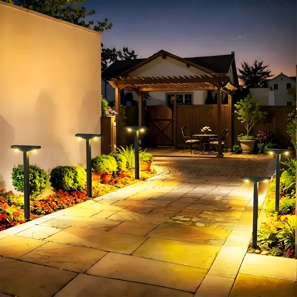 4er Set Solar Gartenleuchten für Außenbereich – Energieeffiziente Beleuchtung für Terrasse und Garten