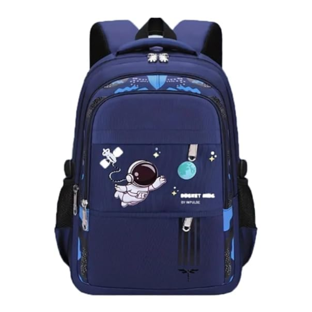 Astronauten-Schulrucksack für Grundschüler – Wasserabweisender Rucksack mit ergonomischem Rücken & viel Stauraum