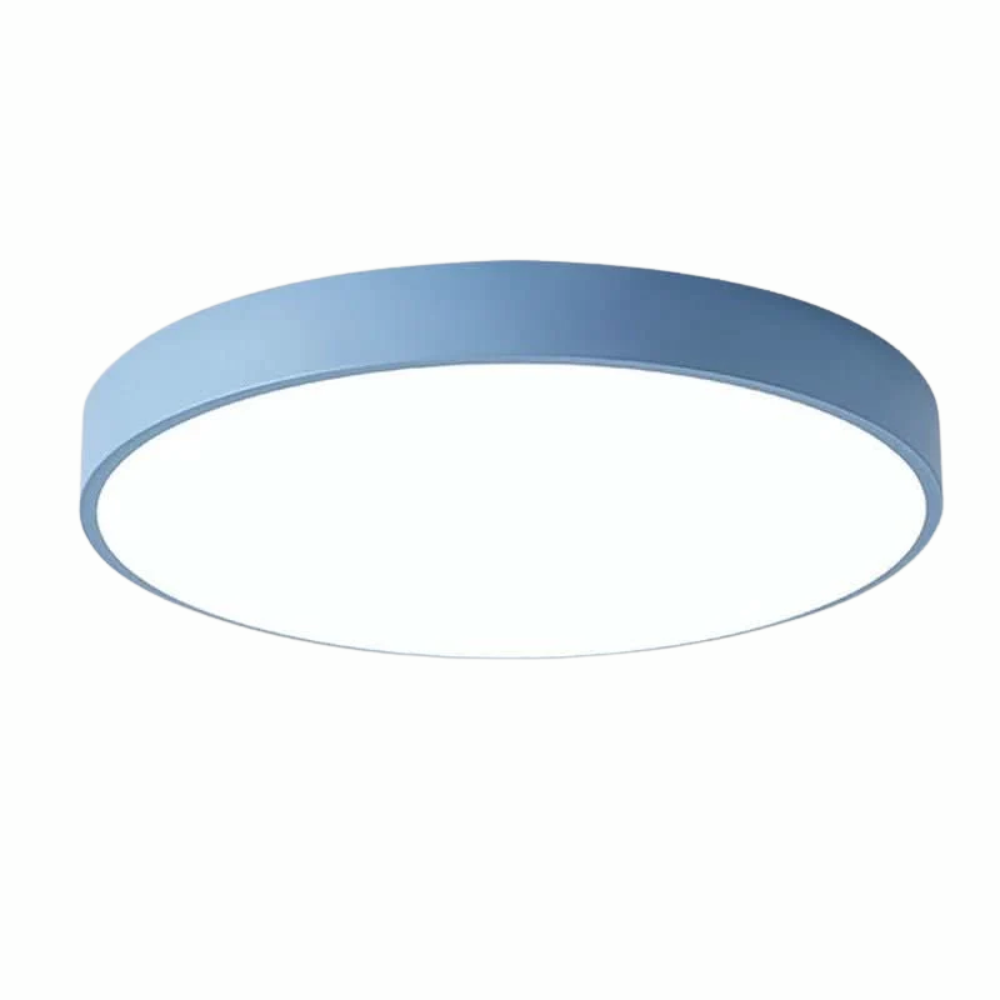 Flache Runde LED Deckenleuchte für Wohnzimmer & Schlafzimmer - Moderne Aufbauleuchte mit Modernem Design