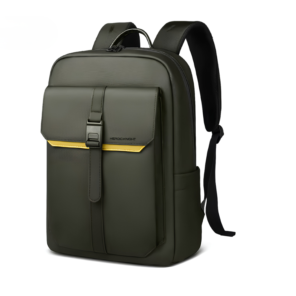 Eleganter Business Laptop Rucksack für Herren - Wasserdichter 15,6” Tagesrucksack mit Klappe