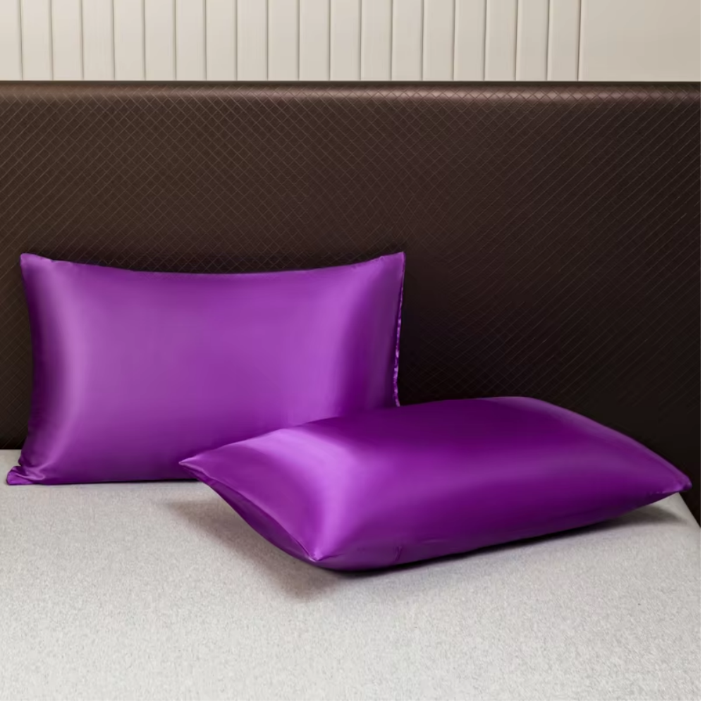 Leichtes Satin Bettwäsche-Set - Seidenweiche Laken mit Kissenbezügen für Schlafzimmer