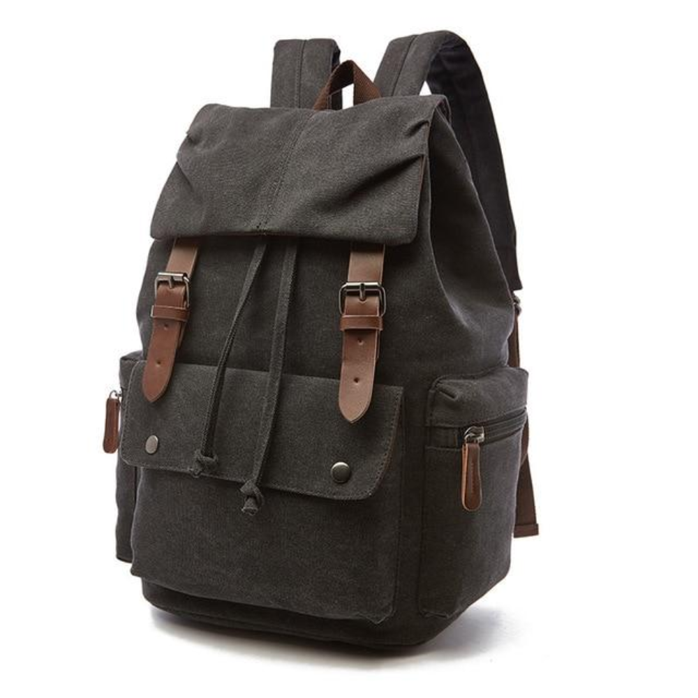 Vento Vintage Canvas Rucksack Herren & Damen - Robuster Laptop Rucksack für Schule, Uni & Reisen