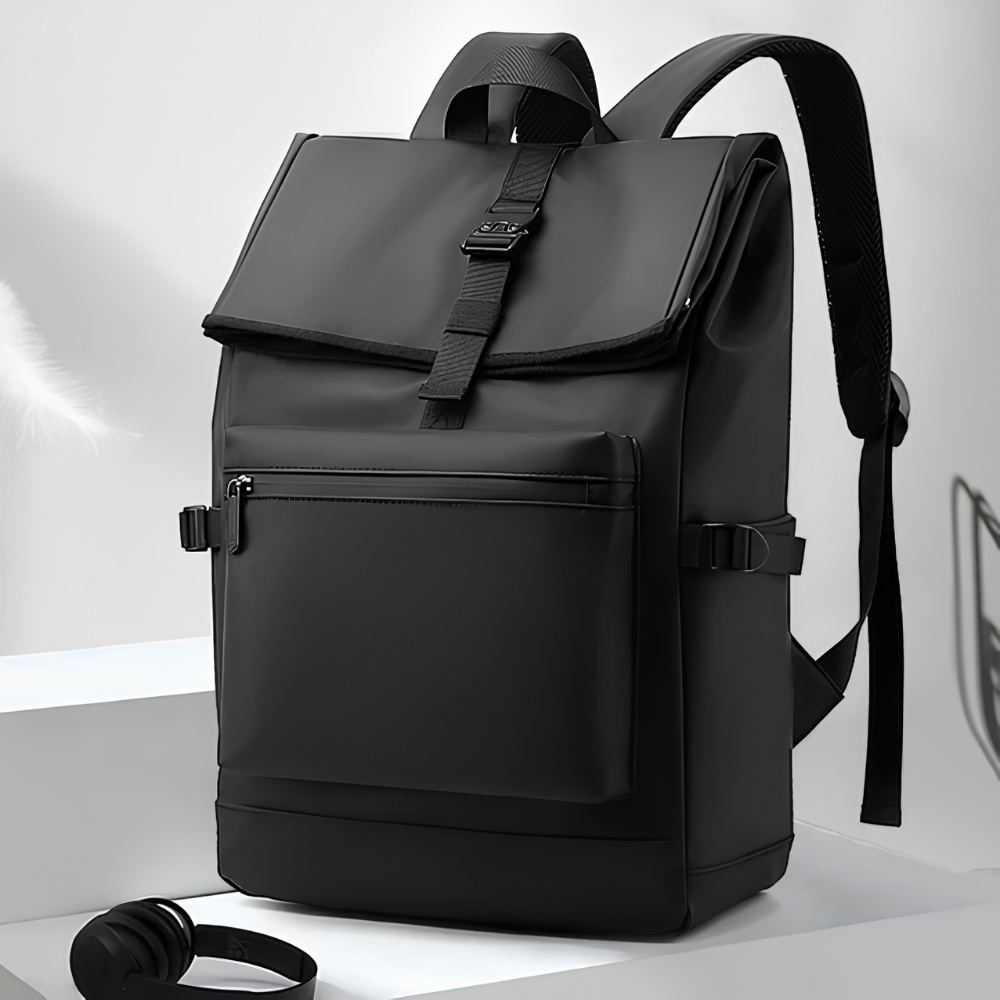 Urbaner Herren-Laptoprucksack 44 × 28 × 14 cm – Wasserabweisender Rucksack mit Fronttasche und großem Stauraum