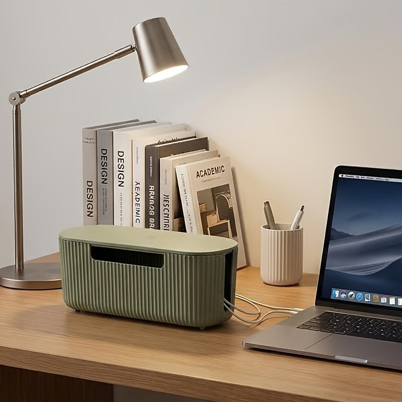 Design Kabelbox Stripe – Moderner Kabelorganizer mit Belüftung