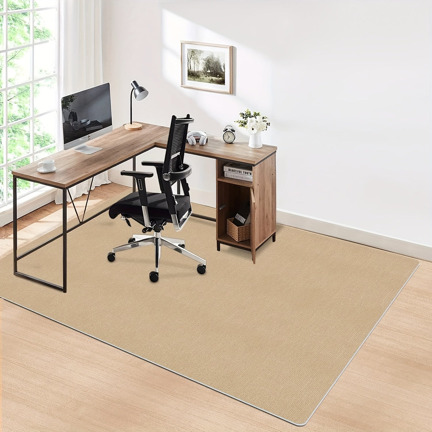 Bürostuhlunterlage für Hartböden – Große Zuschneidbare Bodenschutzmatte für Schreibtisch, Büro & Homeoffice