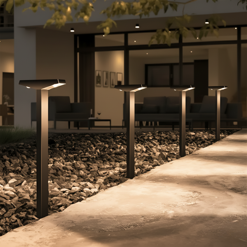 4er Set Solar Gartenleuchten für Außenbereich – Energieeffiziente Beleuchtung für Terrasse und Garten