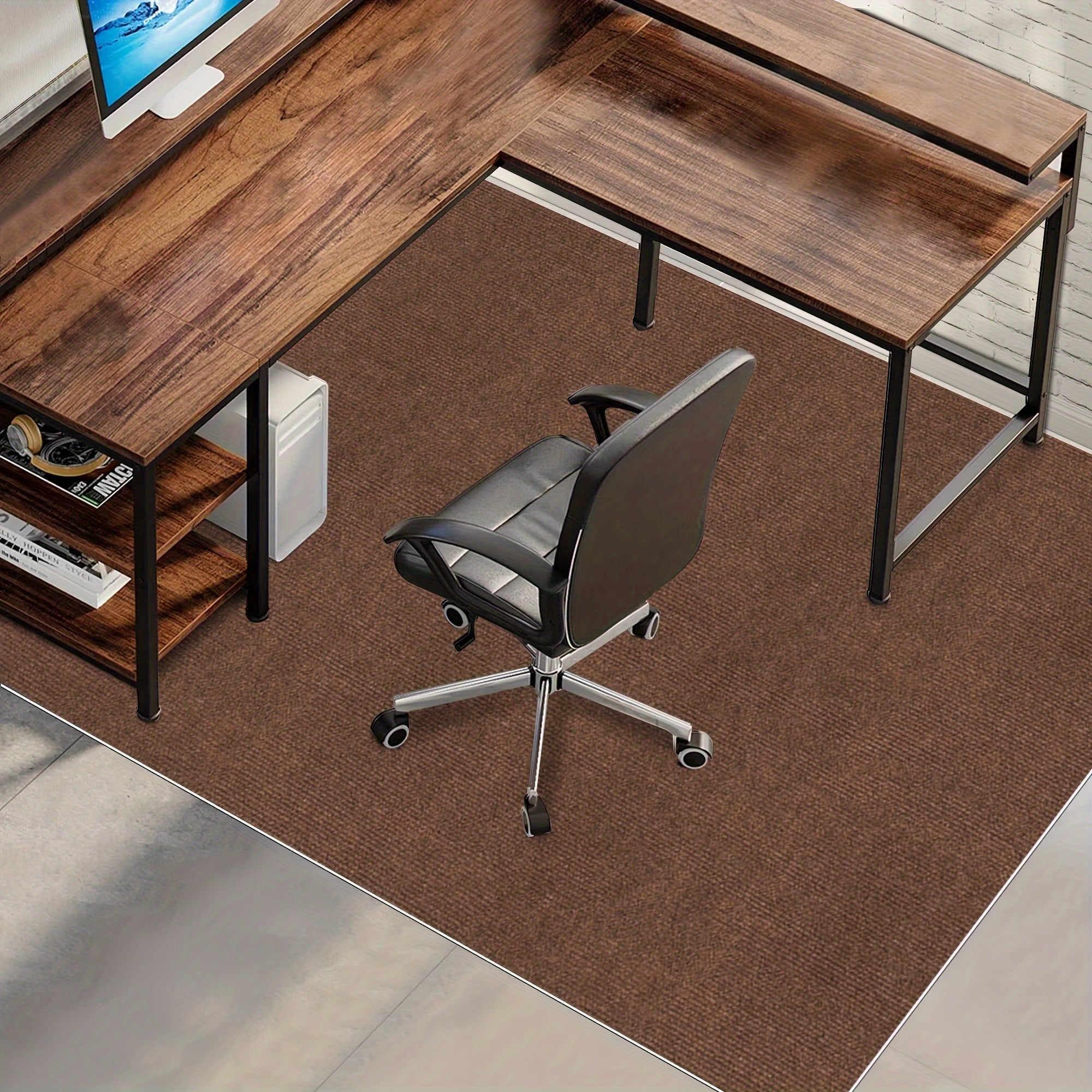 Bürostuhlunterlage für Hartböden – Große Zuschneidbare Bodenschutzmatte für Schreibtisch, Büro & Homeoffice