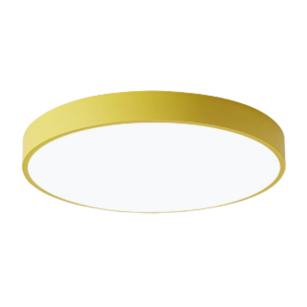 Flache Runde LED Deckenleuchte für Wohnzimmer & Schlafzimmer - Moderne Aufbauleuchte mit Modernem Design