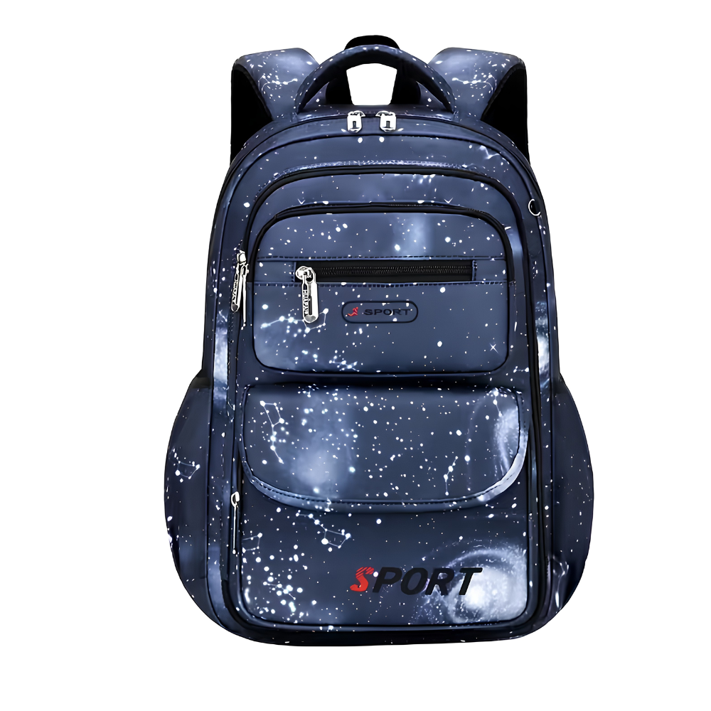 Weltraum-Schulrucksack mit Astronautenmotiv – Wasserabweisender Rucksack mit mehreren Fächern für Schule & Freizeit