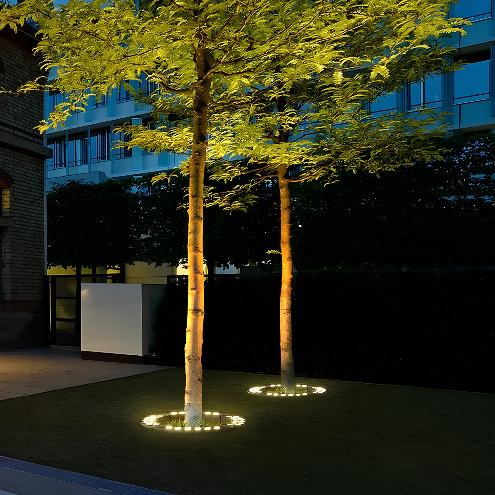 LED Ring Strahler für Bäume - Wetterfester Außenstrahler für Garten & Landschaft