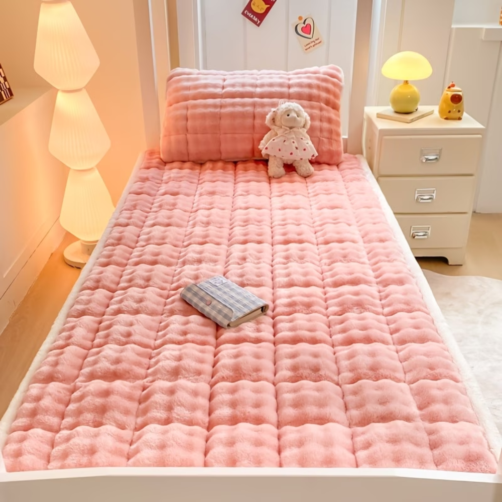 Velours-Matratzenauflage 90x200 bis 200x220 cm – Wärmende Matratzenauflage für den Winter