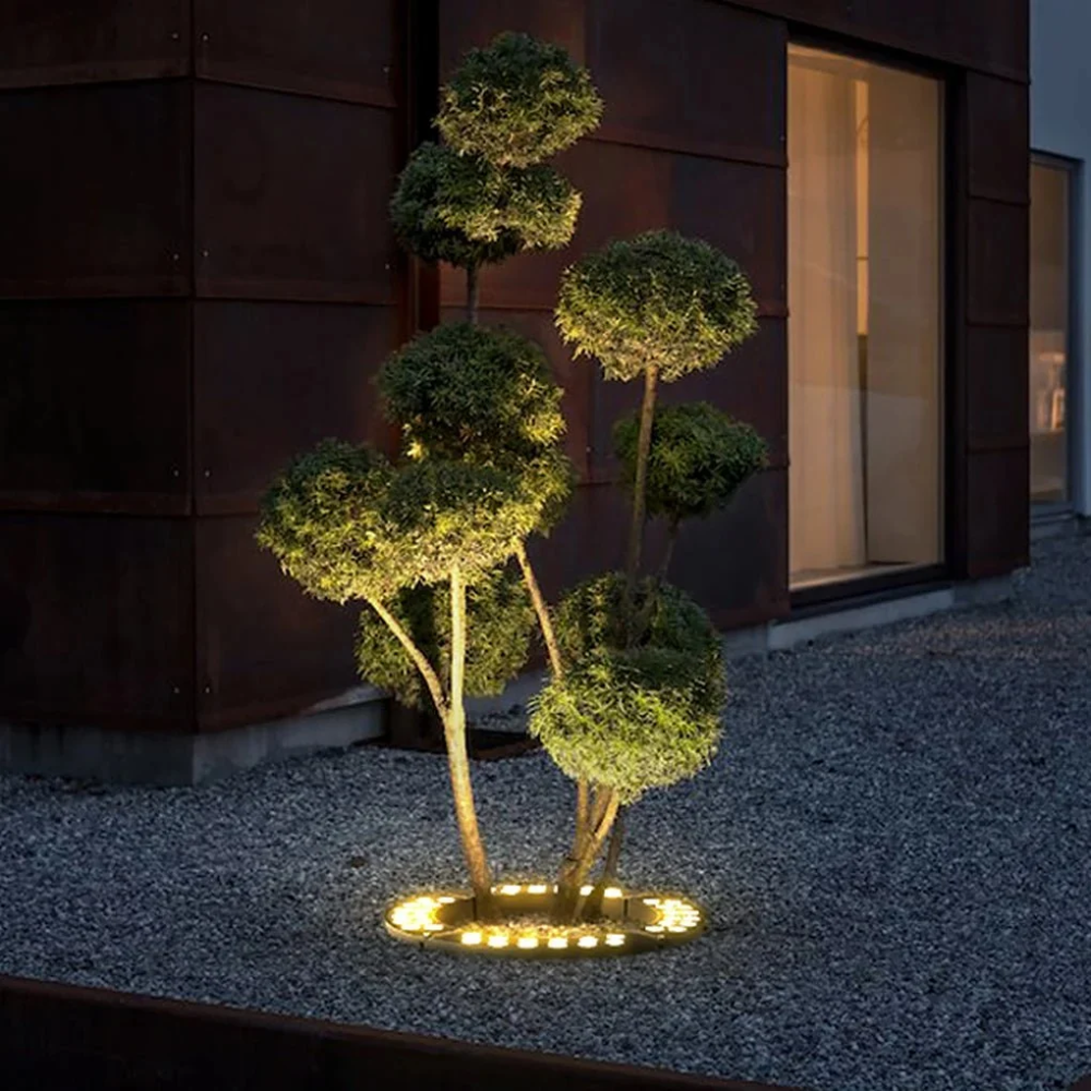 LED Ring Strahler für Bäume - Wetterfester Außenstrahler für Garten & Landschaft
