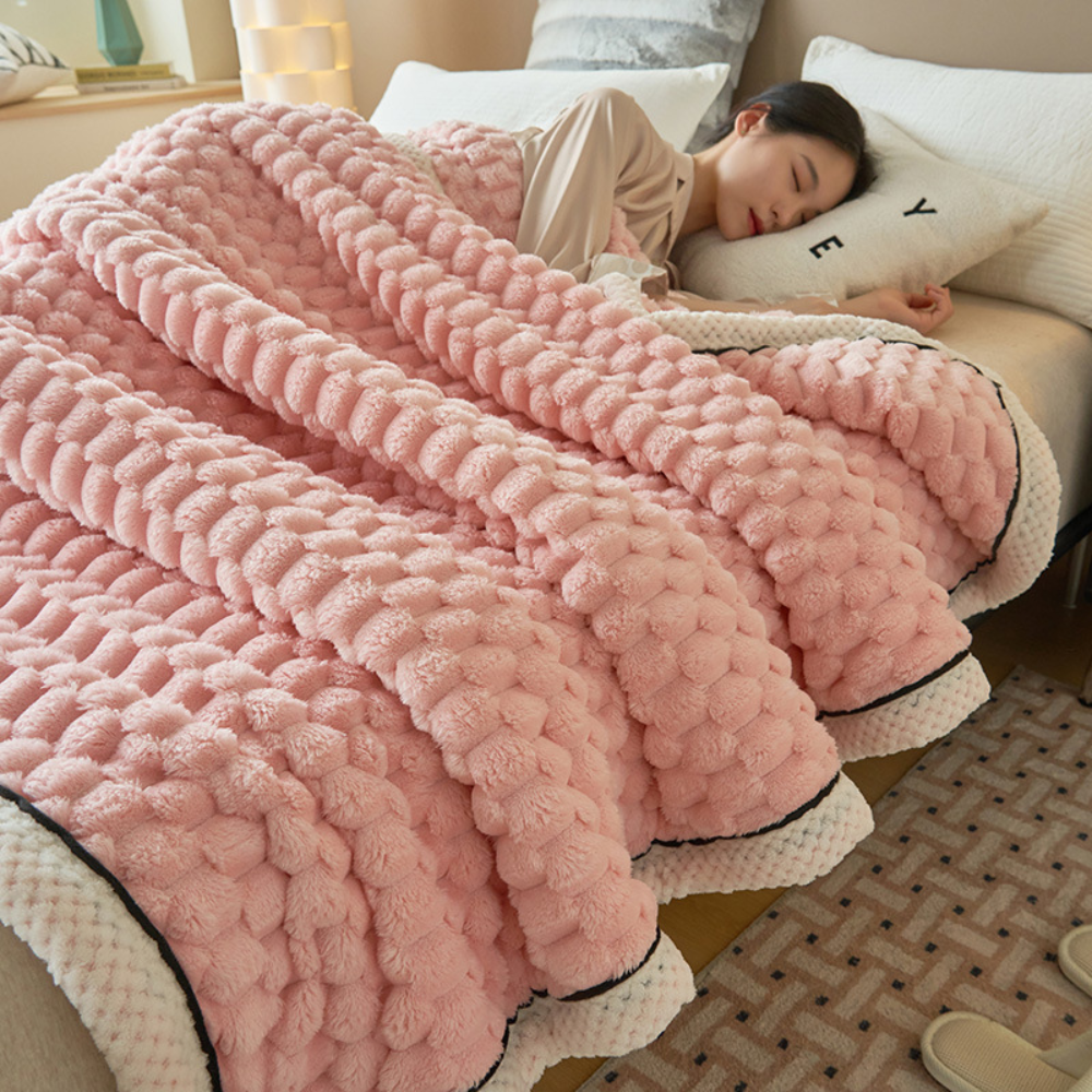 Flauschiges Sherpa-Plaid 120x200 bis 200x230 cm – Weiche Tagesdecke für Sofa und Schlafzimmer