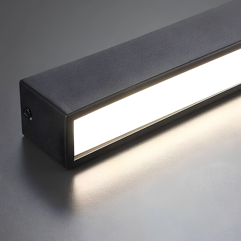 Moderne LED Deckenleuchte 60–200 cm – lineare Aufbauleuchte in Schwarz & Weiß für Flur, Küche und Wohnzimmer