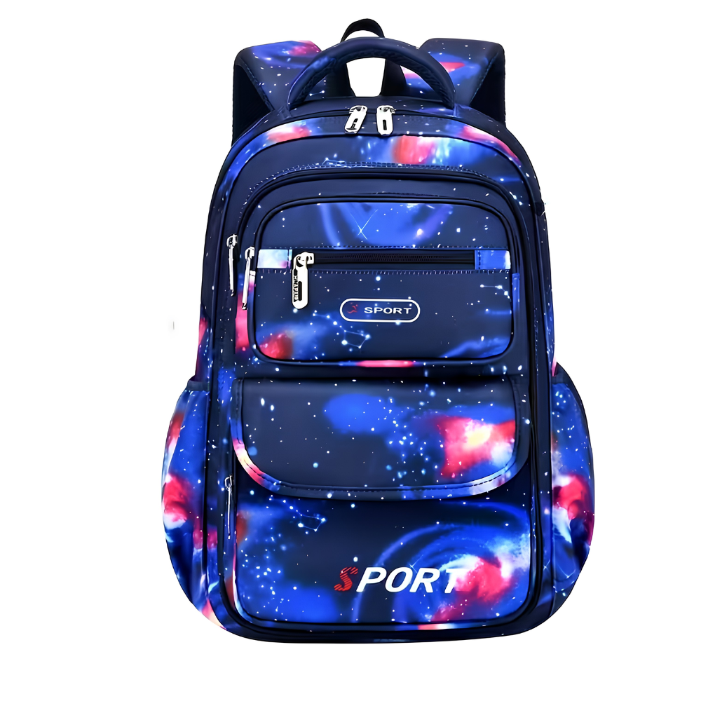 Weltraum-Schulrucksack mit Astronautenmotiv – Wasserabweisender Rucksack mit mehreren Fächern für Schule & Freizeit