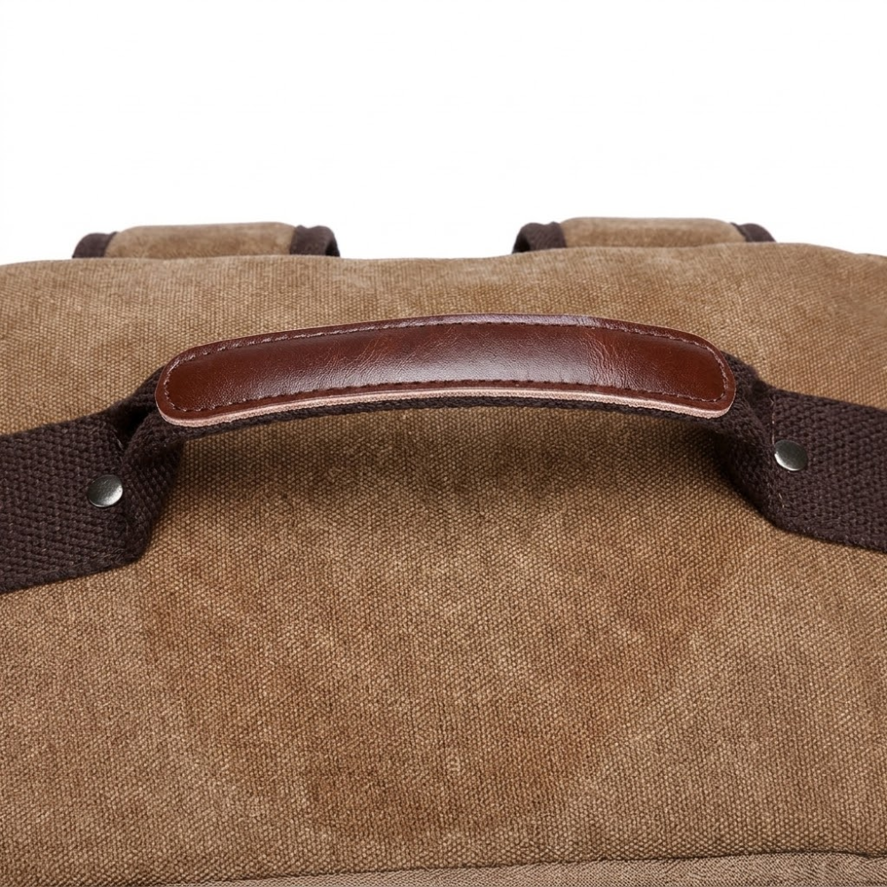 Garnet Großer Canvas Rucksack Vintage - Wasserabweisender Reiserucksack mit Laptopfach für Herren 36-55L, Laptopfach