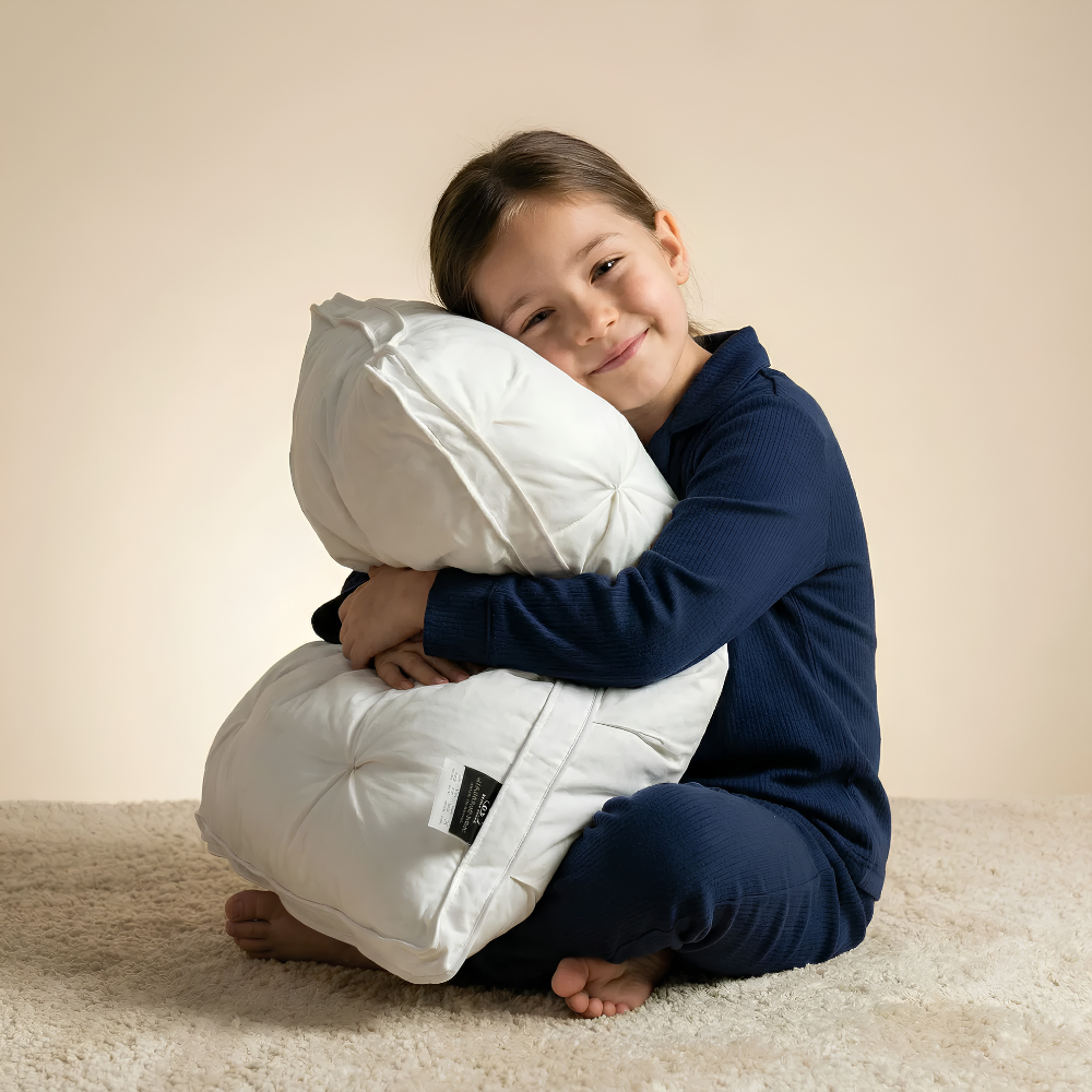 Weiches Kopfkissen 48 x 74 cm – Bettkissen mit daunenähnlicher Mikrofaserfüllung, 700 bis 900 g
