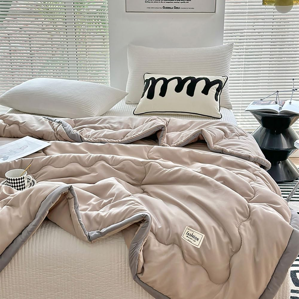 Kühlende Sommerdecke – Leichte atmungsaktive Bettdecke für Schlafzimmer, Sofa & Wohnheim