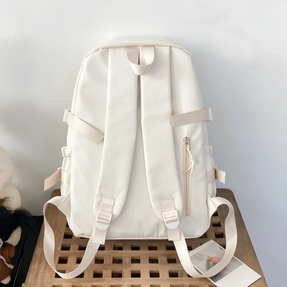 Transparenter Kawaii-Rucksack mit Pin-Display – Großer Schulrucksack im japanischen Stil für Schule, Uni & Alltag