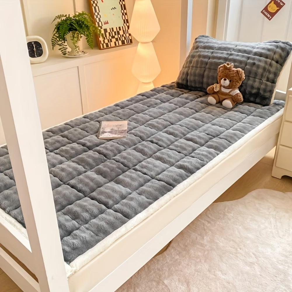 Velours-Matratzenauflage 90x200 bis 200x220 cm – Wärmende Matratzenauflage für den Winter