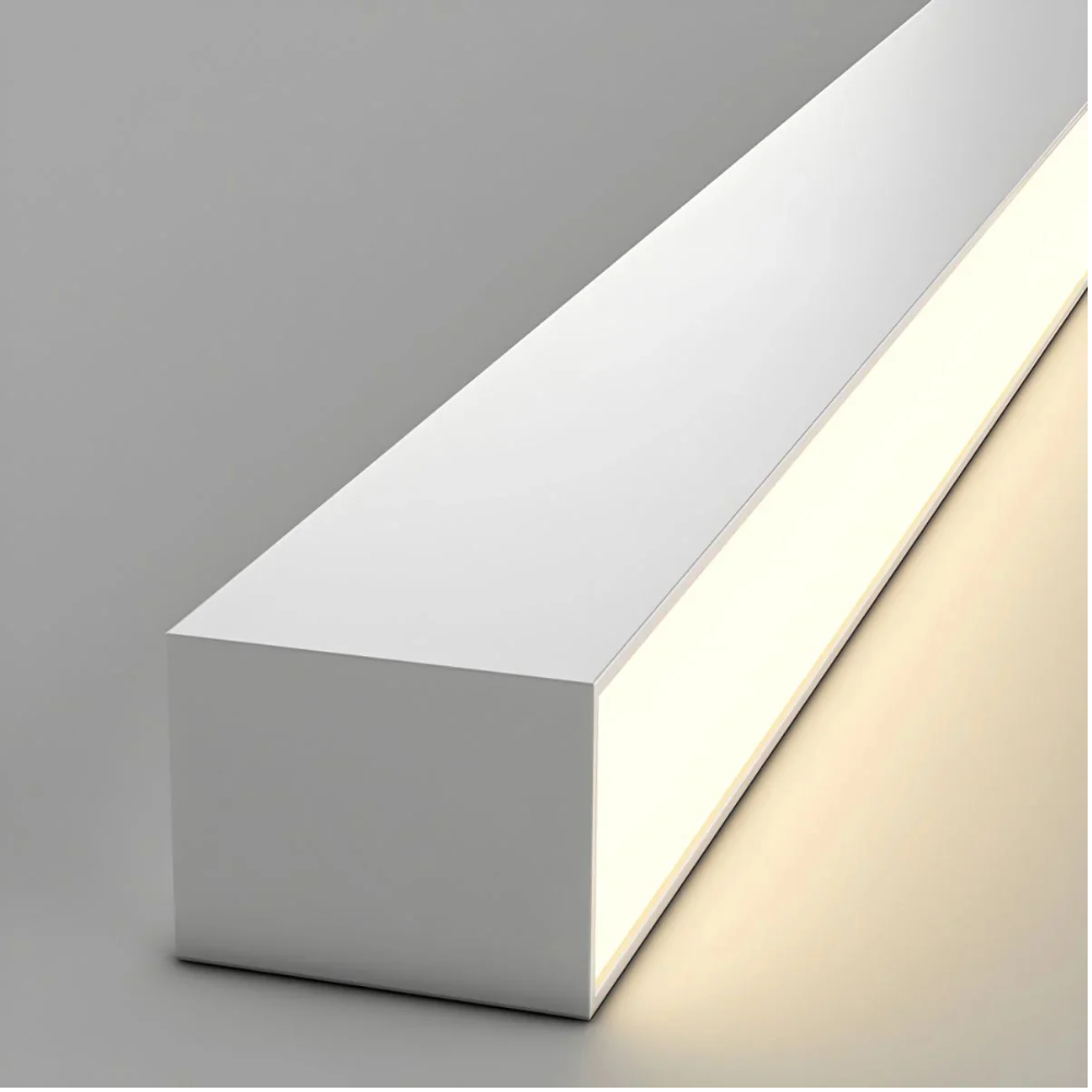 Moderne LED Deckenleuchte 60–200 cm – lineare Aufbauleuchte in Schwarz & Weiß für Flur, Küche und Wohnzimmer