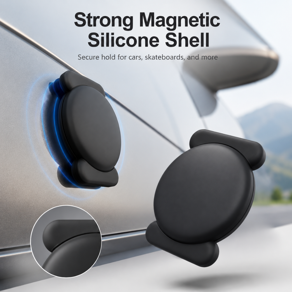Smart Tag für Apple Find My – Magnetischer Tracker mit Silikonhülle für Auto, Fahrrad, Schlüssel & Gepäck