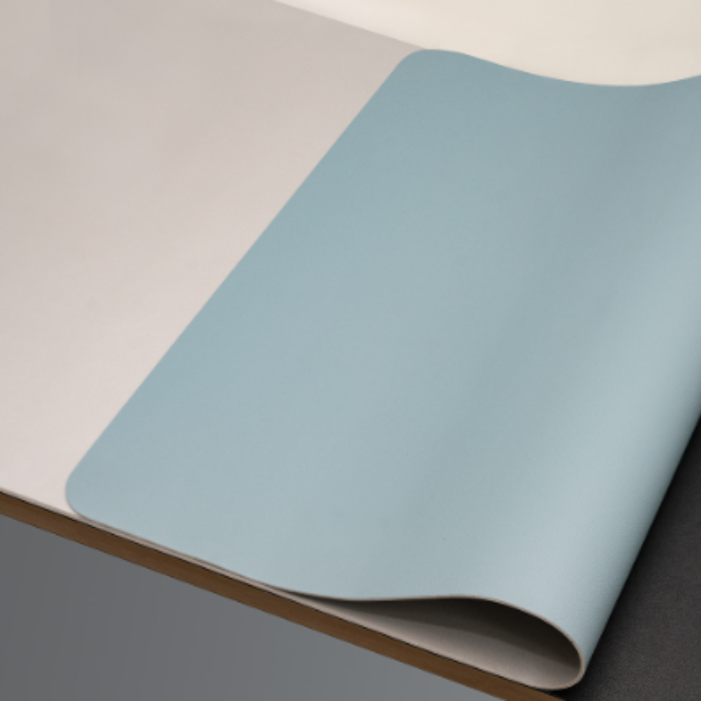 Reversible Schreibtischunterlage PU-Leder – Große Mauspad-Matte mit glatter Oberfläche für Arbeit & Gaming
