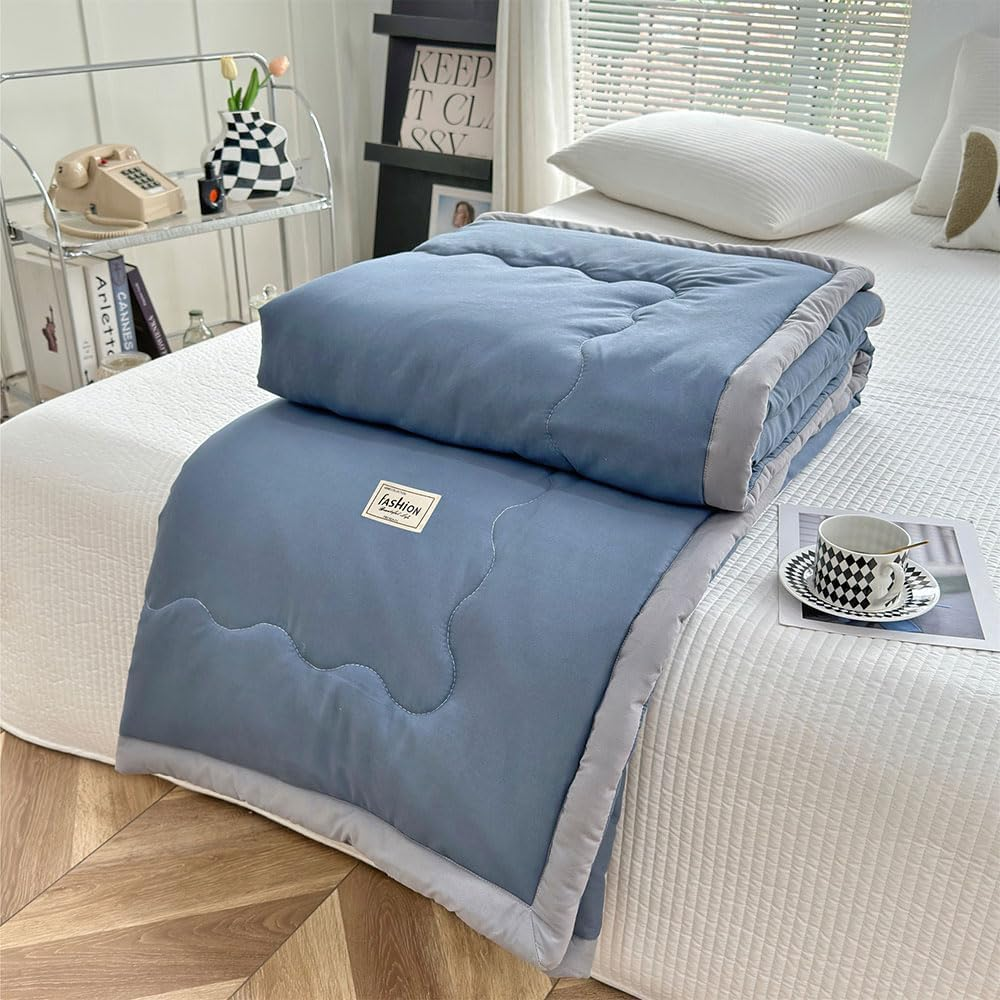 Kühlende Sommerdecke – Leichte atmungsaktive Bettdecke für Schlafzimmer, Sofa & Wohnheim