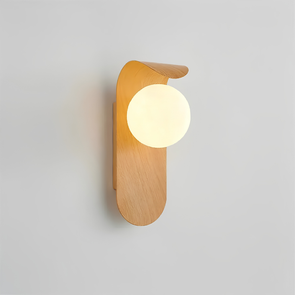 Moderne G9-LED-Wandleuchte mit Acrylschirm – elegante, kugelförmige Wandleuchte im Japandi-Stil für Flure und Schlafzimmer